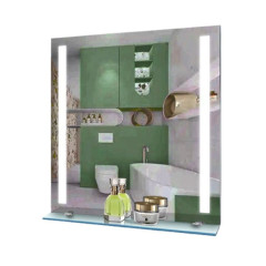 Oglinda cu iluminare LED/incalzire electrica/raft LM Halo Glint 900×700mm