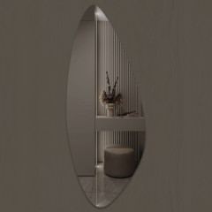 Oglinda figurata cu iluminare LED LM Frosted Lens 500×1400mm