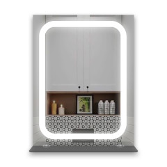 Oglinda cu iluminare LED si raft LM Ghostly Ray 500×600mm